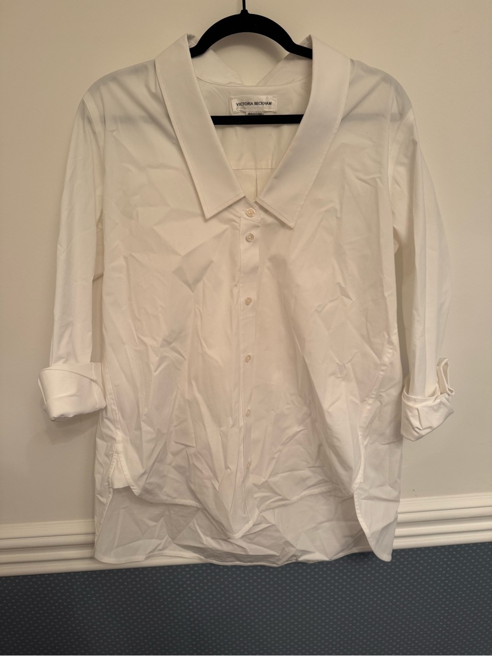Victoria Beckham Oversized White Button-Down Shirt